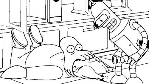 Bender, Doctor Zoidberg - Futurama