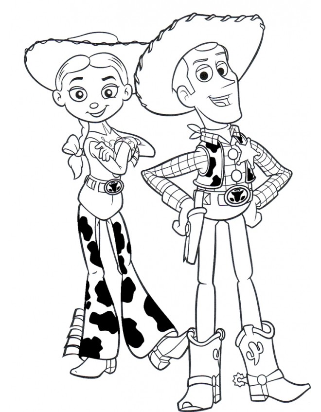 Jessie i Chudy w kowbojskich strojach