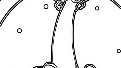 Kolorowanka z Wesołym Kociakiem i Kolorowymi Planetami do Druku