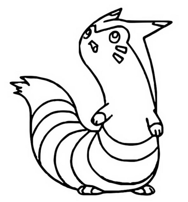 Furret do Kolorowania - Pobierz i Drukuj Kolorowankę