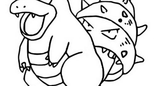 Kolorowanka Pokémon Slowbro - Kreatywna Zabawa dla Fanów