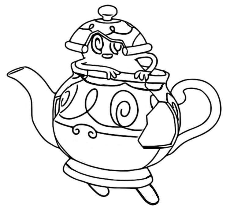 Kolorowanka Dzbanek do Herbaty z Postacią - Kreatywna Zabawa dla Każdego