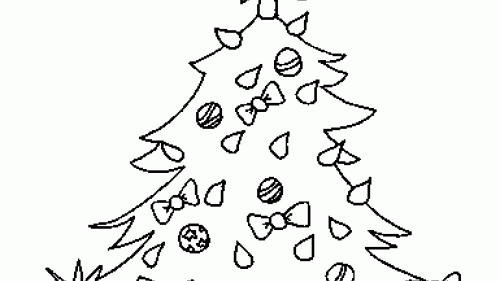 Kolorowanka Choinka z Prezentami - Świąteczne Rysunki do Druku