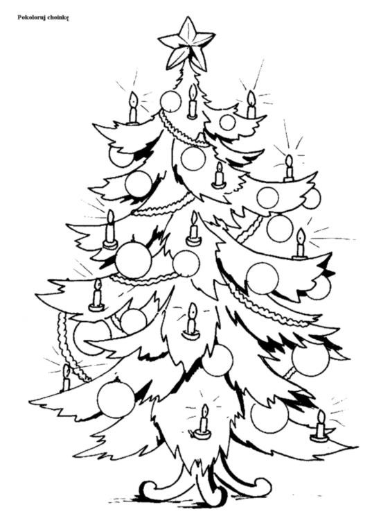 Kolorowanka Choinka do Pobrania i Wydruku – Świąteczna Zabawa dla Całej Rodziny