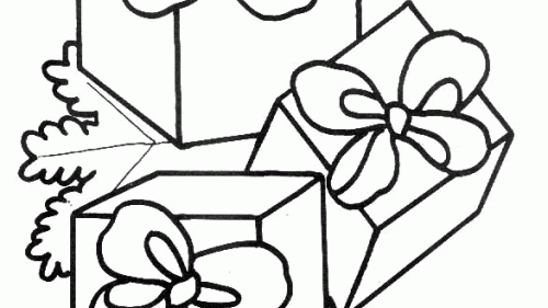 Kolorowanka Prezent z Kwiatkiem - Kreatywna Zabawa dla Każdego